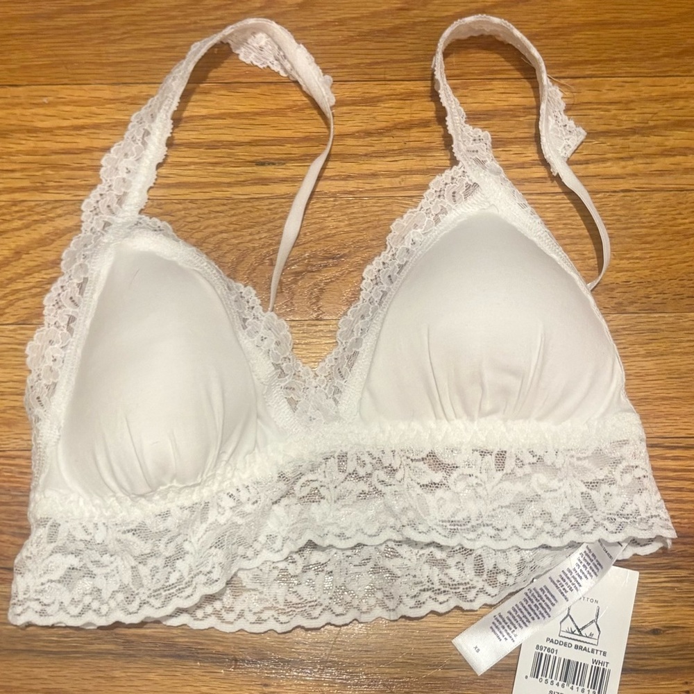 NWT Hanky Panky XS White Lace Bralette